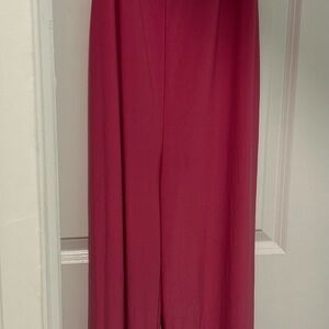 Fashion Nova Raspberry Wide Leg Jumpsuit